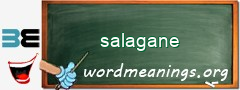 WordMeaning blackboard for salagane